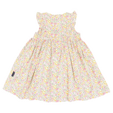 Korango - Frill Smocked Dress - Yellow Floral