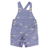 Korango - Embroidered Truck Chambray Overall - Dark