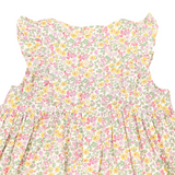 Korango - Frill Smocked Dress - Yellow Floral