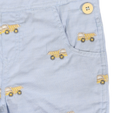 Korango - Embroidered Truck Chambray Overall - Light