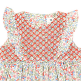 Korango - Floral Smocked Sunsuit - Red Floral