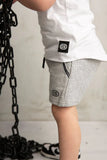 Cracked Soda - Ajax Textured Shorts - Grey Marl