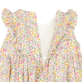 Korango - Frill Smocked Dress - Yellow Floral