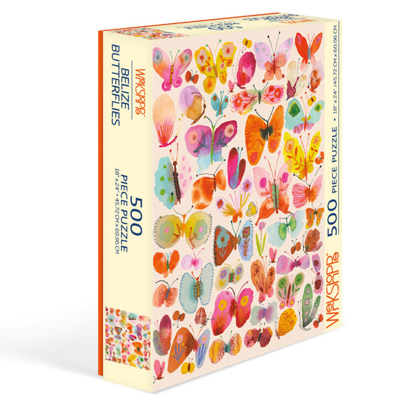 Werkshoppe - 500 Piece Jigsaw Puzzle - Belize Butterflies