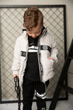 Cracked Soda - Riley Detailed Hooded Puffer Jacket - Oat