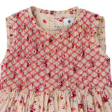 Korango - Hand Smocked Floral Dress - Rose