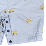 Korango - Embroidered Truck Chambray Overall - Light