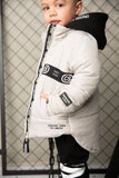 Cracked Soda - Riley Detailed Hooded Puffer Jacket - Oat