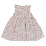 Korango - Frill Smocked Dress - Red Floral