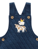 Purebaby - Quilted Overall - Blueberry Melange