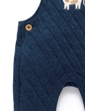 Purebaby - Quilted Overall - Blueberry Melange
