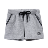 Cracked Soda - Ajax Textured Shorts - Grey Marl