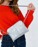 Elms + King - Bowery Wallet - Silver Crinkle