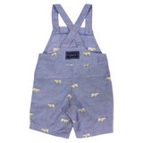 Korango - Embroidered Truck Chambray Overall - Dark
