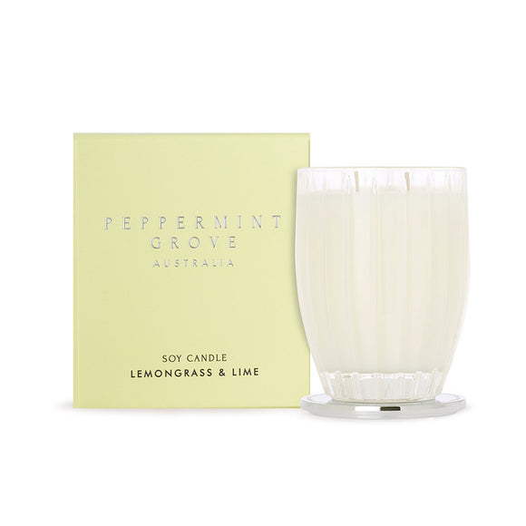 Peppermint Grove - Large Candle 370g - Lemongrass & Lime