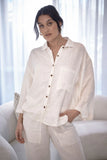 Eadie Lifestyle - Fundamental Linen Shirt - Off White