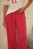 Ceres Life - The Lounge Pant - Textured Red Check
