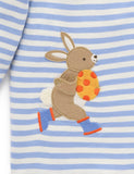 Purebaby - Easter Egg Thief Tee - Pond Stripe