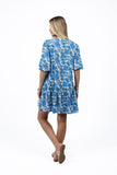 Humidity - Fleur Smock Dress - Blue/Stone