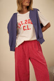 Ceres Life - The Lounge Pant - Textured Red Check