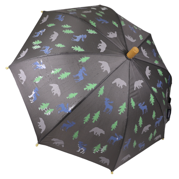 Korango - Bear Colour Changing Umbrella - Charcoal