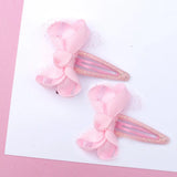 Lauren Hinkley - Pink Bunny Mini Grosgrain Hair Clips