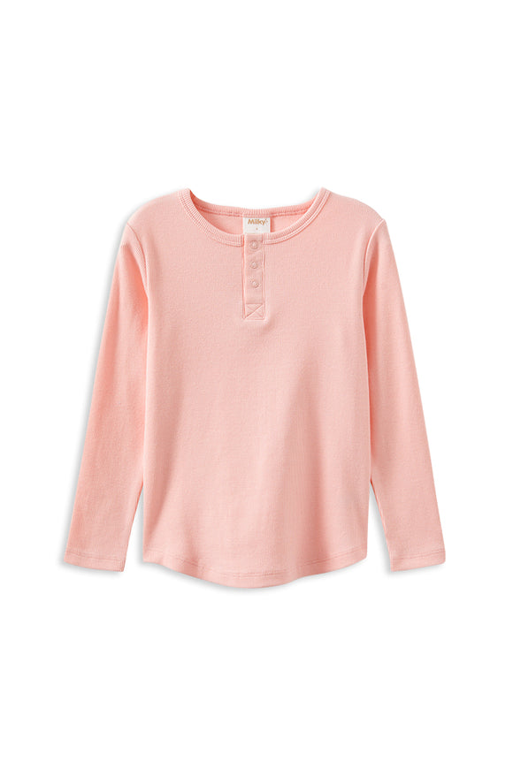 Milky - Whisper Rose Henley