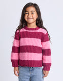 Eve Girl - Daria Knit Jumper - Cranberry