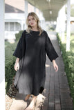 Eadie Lifestyle - The Malle Linen Dress - Black
