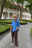 Ceres Life - Peta Oversized Shirt - Amalfi Blue