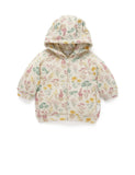 Purebaby - Doggy Quilted Hoodie - Lilypad Print