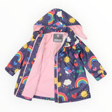 Korango - Spring Rainbow Raincoat - Navy