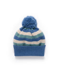 Purebaby - Striped Beanie - Duck Egg Stripe