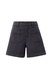 Ceres Life - Denim Patch Pocket Shorts - Washed Black