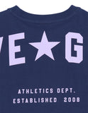 Eve Girl - Motion Tee - Navy/Lilac