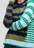LD & Co - Crazy Stripe Crew - Ink