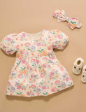 Purebaby - Linen Blend Dress - Mexican Floral