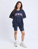 Foxwood - Interval Crew - Navy / Neon Pink