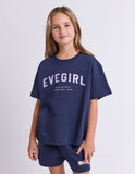 Eve Girl - Motion Tee - Navy/Lilac