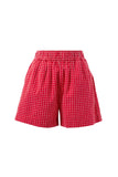 Ceres Life - Mila Shorts - Textured Red Check