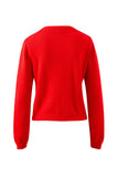 Ceres Life - Nelly Long Sleeve Knit Cardi - Fiery Red