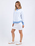 Foxwood - Simplified Crew - Blue Stripe