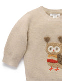 Purebaby - Magical Forest Jumper - Oatmeal Melange