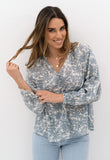 Humidity - Chi Chi Elysian Blouse - Navy Print