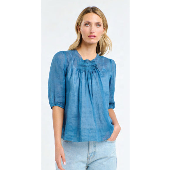 365 Days - Ariel Pintuck Top - Denim