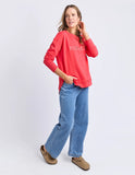 Foxwood - Simplified Metallic Crew - Red