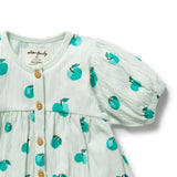 Wilson & Frenchy - Apple Papple Organic Crinkle Button Dress