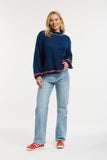 Urban Luxury - Jumper - Blue/Red/Beige