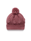 Purebaby - Crochet Flower Beanie - Toadstool Melange