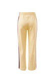 Ceres Life - Gigi Wide Leg Terry Trackpant - Butter Washed Burgundy Side Stripe